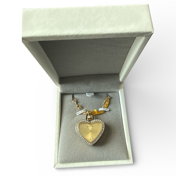 Invicta Accessories - Invicta Mini Angel Women's Necklace Watch - 27.5mm, Gold (49938)